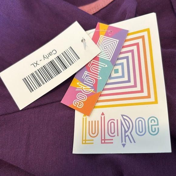LuLaRoe Carly NWT women’s purple high low dress size XL - Picture 9 of 10